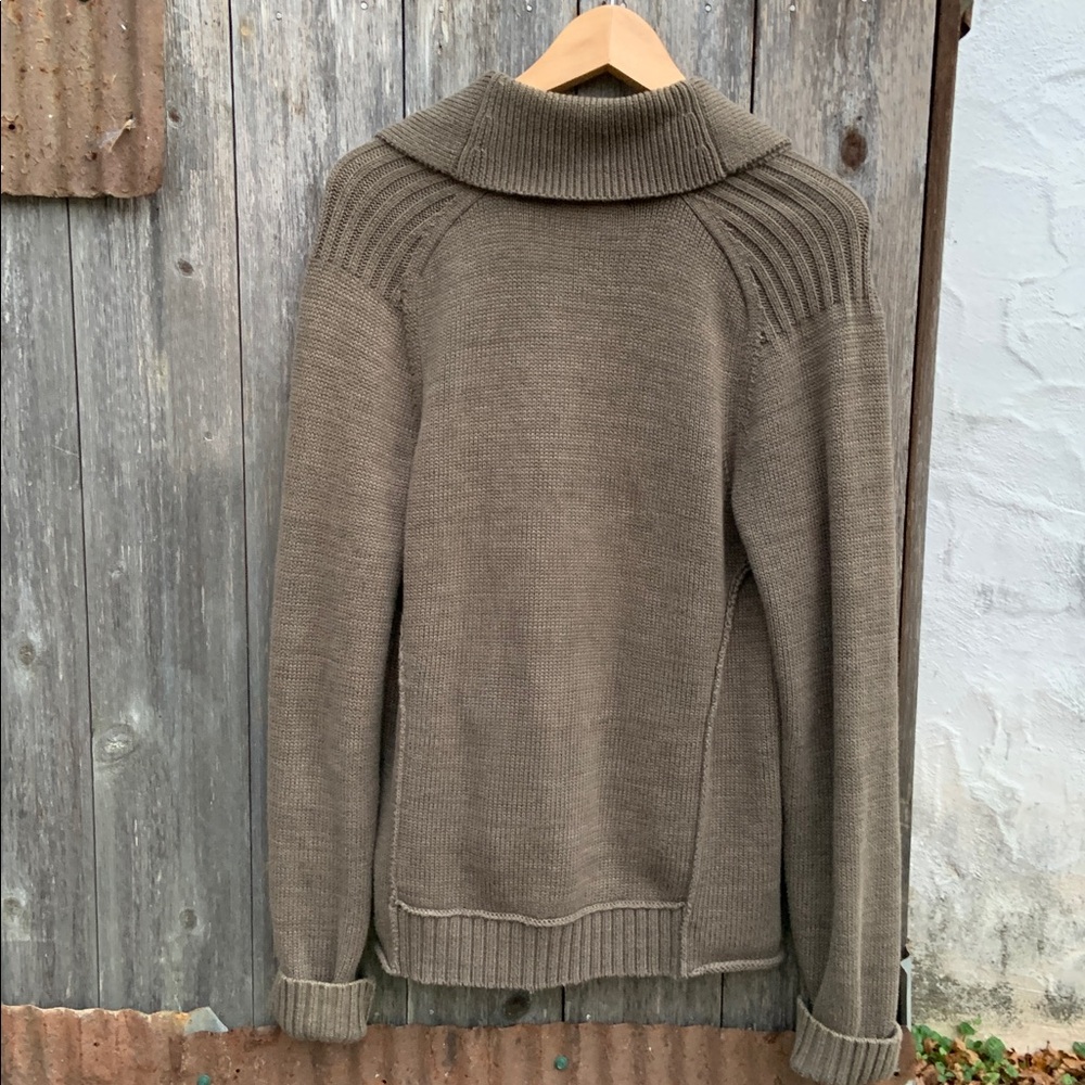 Lauren Ralph Lauren Taupe Toggle Cardigan - Picture 6 of 8